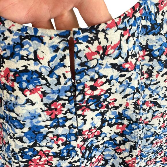 J. Crew Patriotic Floral Sleeveless Blouse 12 - Picture 6 of 9